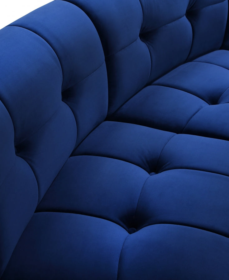 Causeuse modulaire en velours Limitless