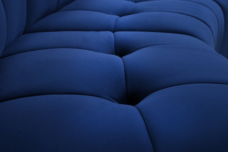 Causeuse modulaire en velours Limitless
