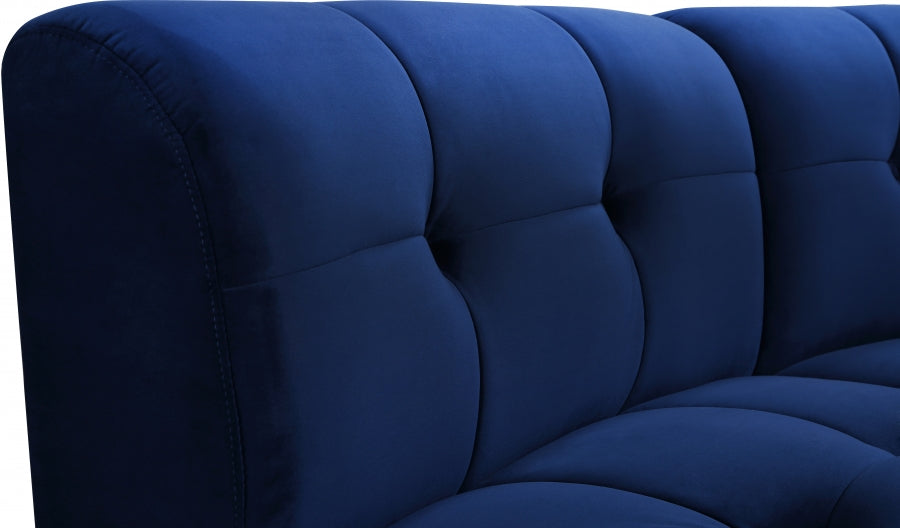 Causeuse modulaire en velours Limitless