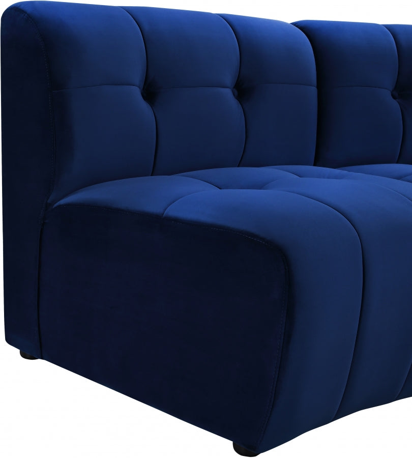 Causeuse modulaire en velours Limitless