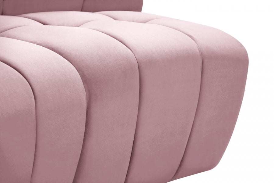 Chaise modulaire en velours Limitless