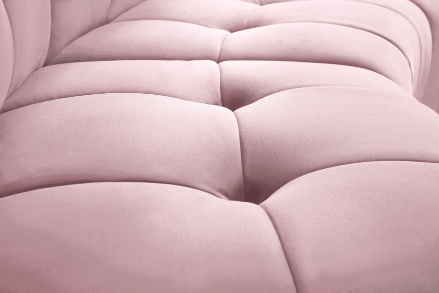 Chaise modulaire en velours Limitless