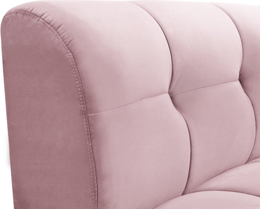 Chaise modulaire en velours Limitless