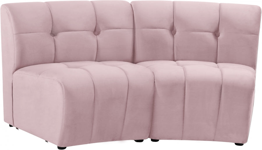 Causeuse modulaire en velours Limitless