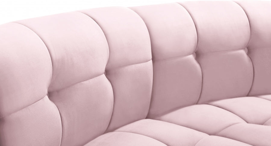 Causeuse modulaire en velours Limitless