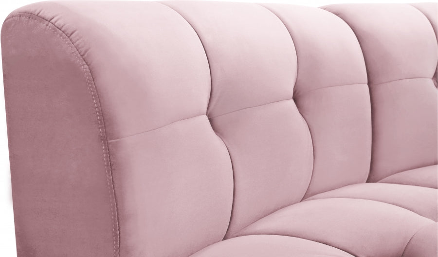 Causeuse modulaire en velours Limitless