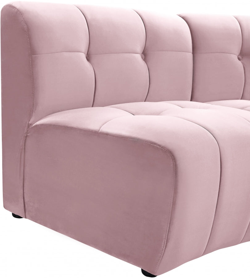 Causeuse modulaire en velours Limitless