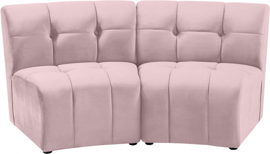 Causeuse modulaire en velours Limitless