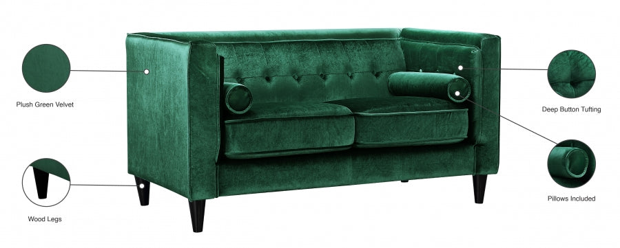 Causeuse en velours Taylor 