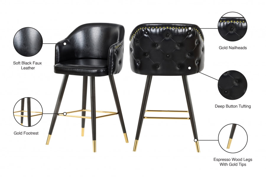 Bar en similicuir Barbosa | Tabouret de comptoir