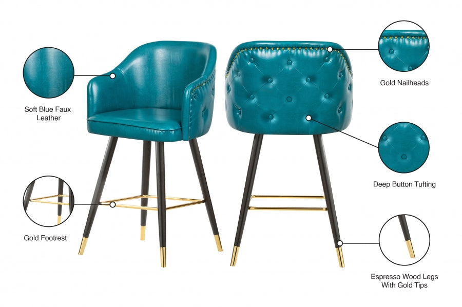 Bar en similicuir Barbosa | Tabouret de comptoir