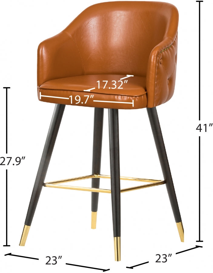 Bar en similicuir Barbosa | Tabouret de comptoir