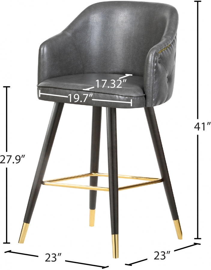 Bar en similicuir Barbosa | Tabouret de comptoir