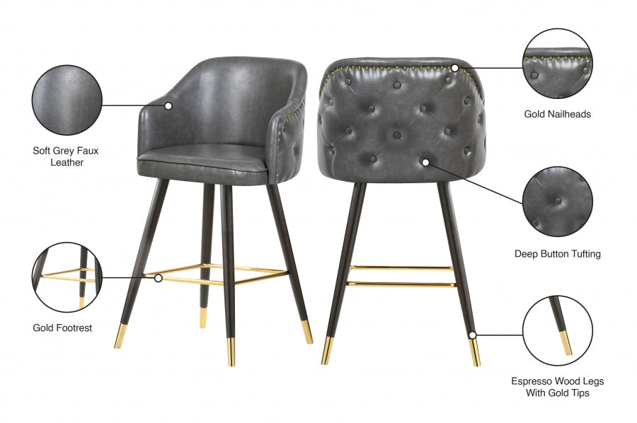 Bar en similicuir Barbosa | Tabouret de comptoir
