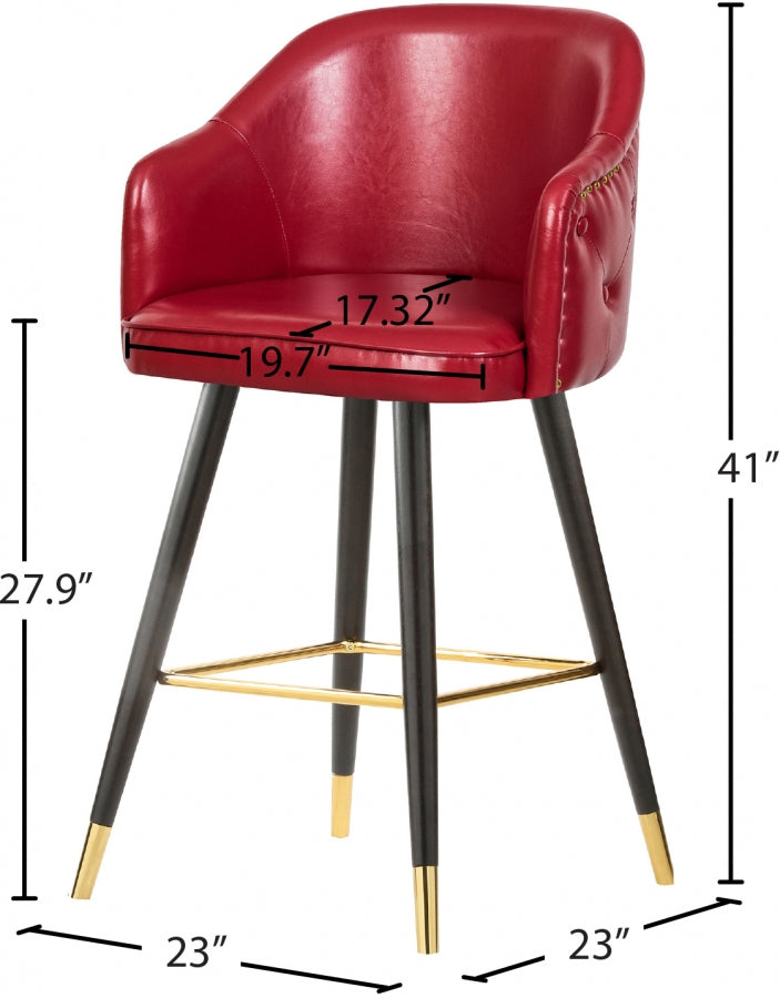 Bar en similicuir Barbosa | Tabouret de comptoir