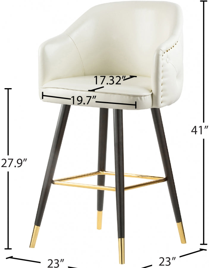 Bar en similicuir Barbosa | Tabouret de comptoir
