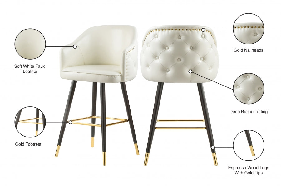 Bar en similicuir Barbosa | Tabouret de comptoir
