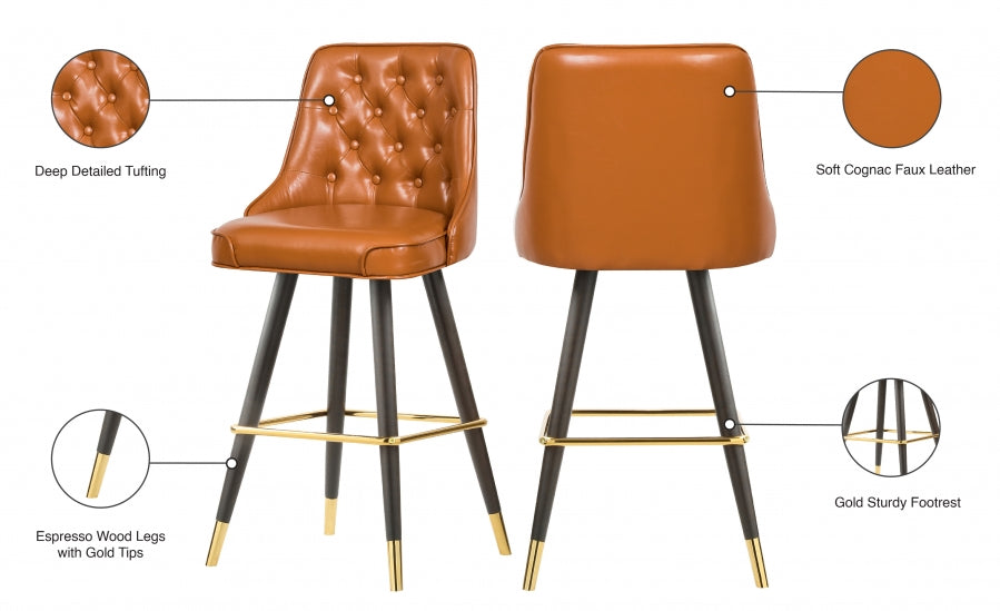 Bar en similicuir Portnoy | Tabouret de comptoir