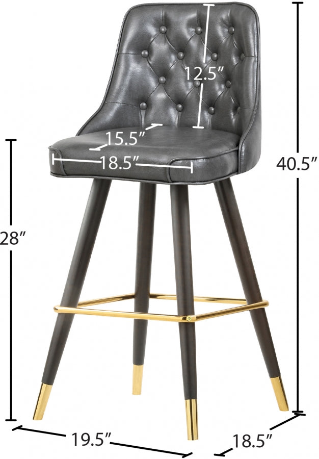 Bar en similicuir Portnoy | Tabouret de comptoir