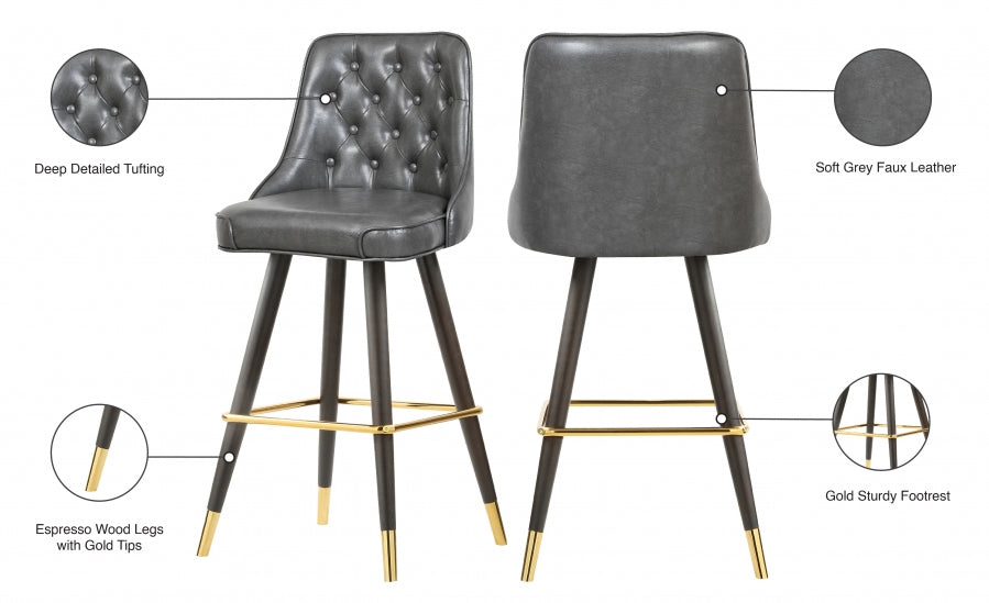 Bar en similicuir Portnoy | Tabouret de comptoir
