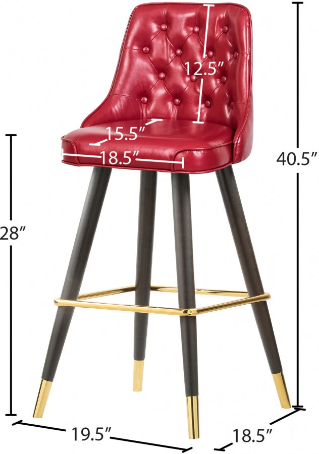 Bar en similicuir Portnoy | Tabouret de comptoir