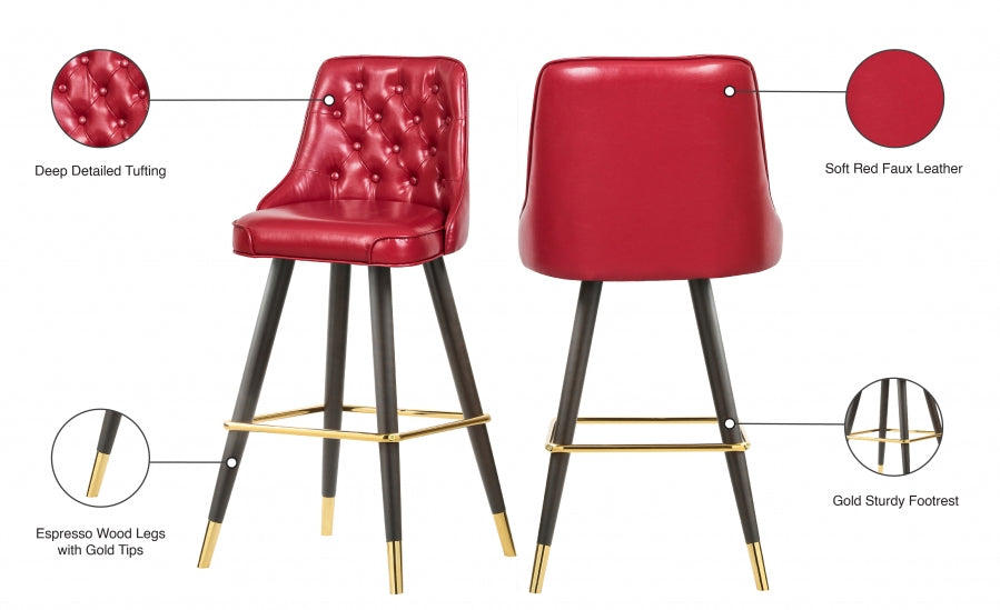 Bar en similicuir Portnoy | Tabouret de comptoir