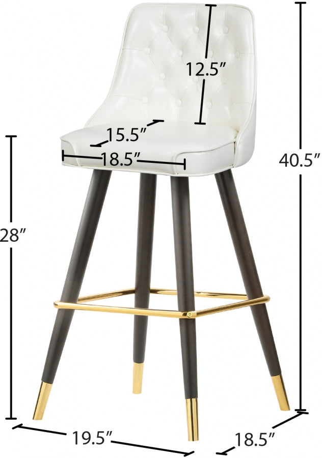 Bar en similicuir Portnoy | Tabouret de comptoir