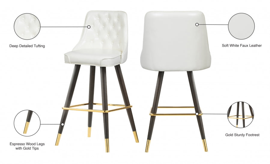Bar en similicuir Portnoy | Tabouret de comptoir
