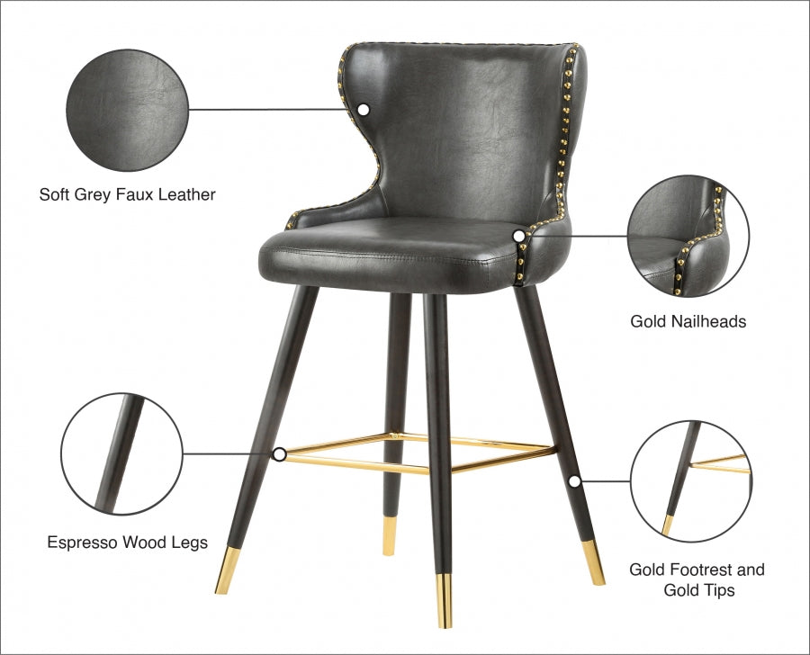 Barre en similicuir Hendrix | Tabouret de comptoir