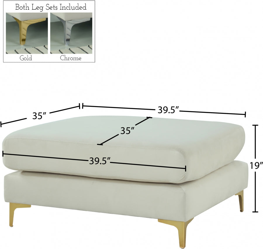 Pouf modulaire en velours Julia