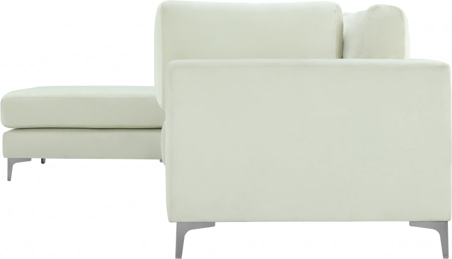 Sectionnel réversible modulaire en velours Julia