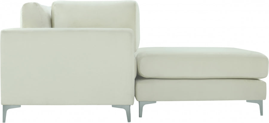 Sectionnel réversible modulaire en velours Julia