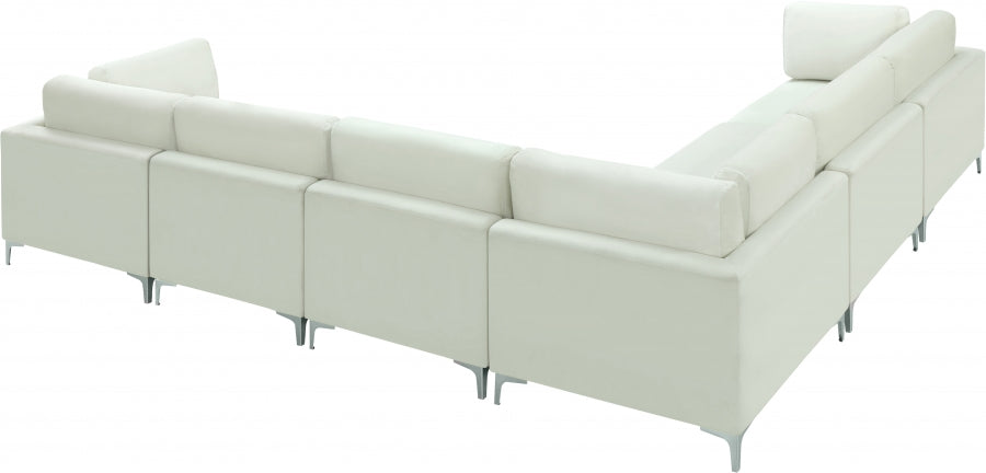 Sectionnel modulaire en velours Julia