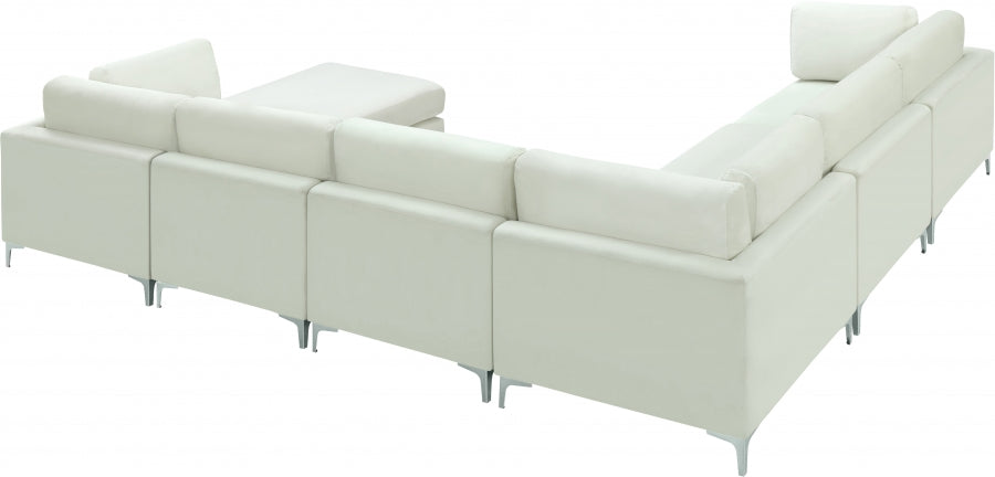 Sectionnel réversible modulaire en velours Julia