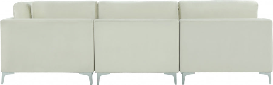 Sectionnel réversible modulaire en velours Julia