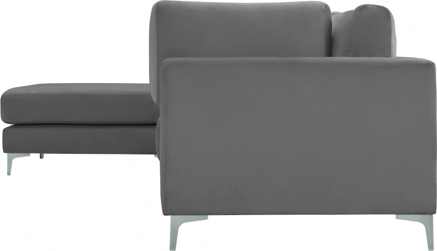 Sectionnel réversible modulaire en velours Julia