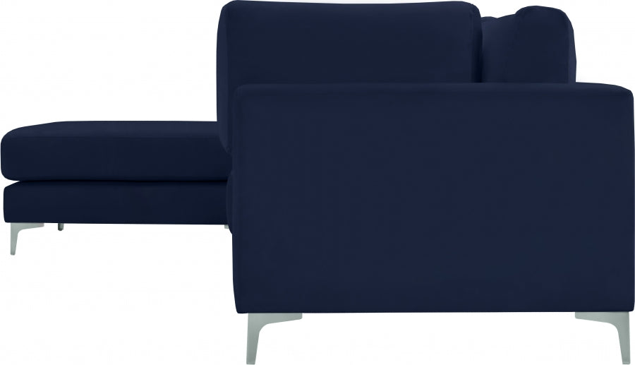 Sectionnel réversible modulaire en velours Julia