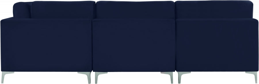 Sectionnel modulaire en velours Julia
