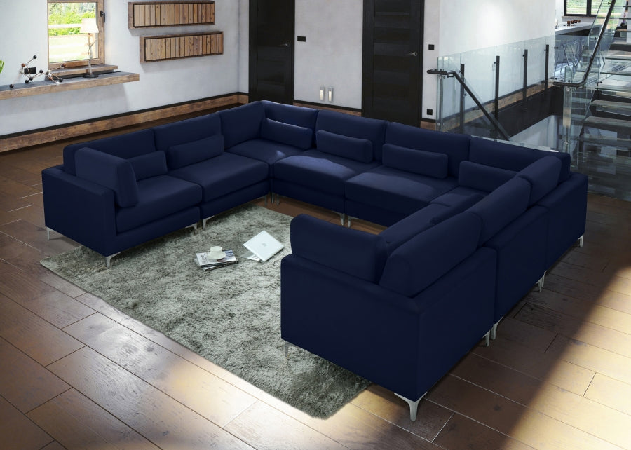 Sectionnel modulaire en velours Julia