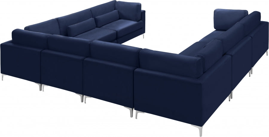Sectionnel modulaire en velours Julia