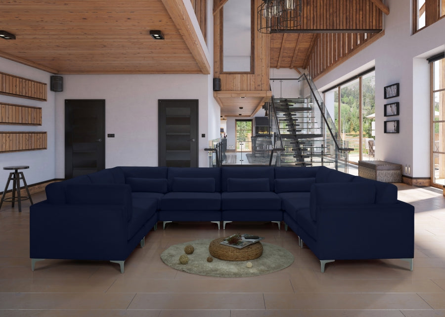 Sectionnel modulaire en velours Julia