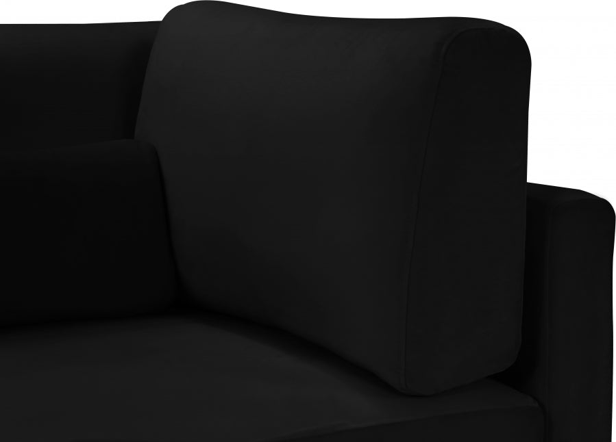 Chaise modulaire sans accoudoirs en velours Julia