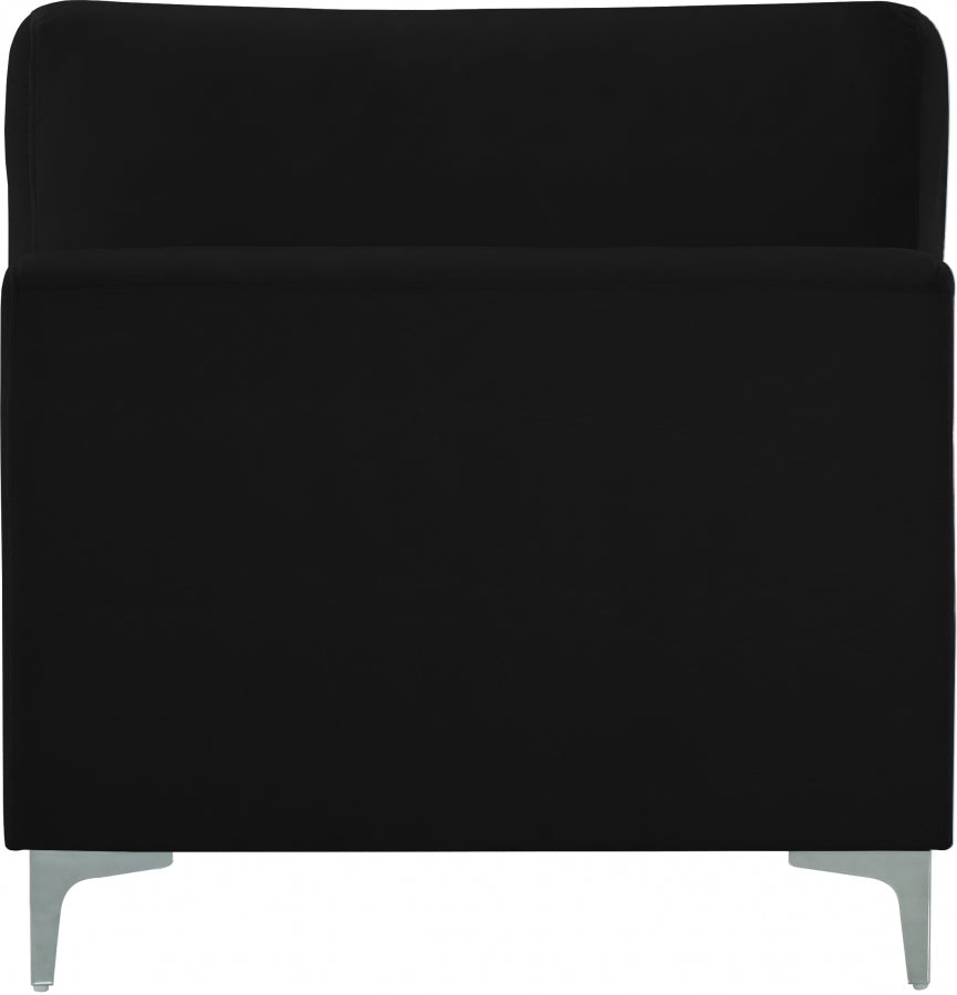Chaise modulaire sans accoudoirs en velours Julia
