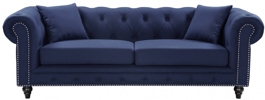 Canapé Chesterfield en lin