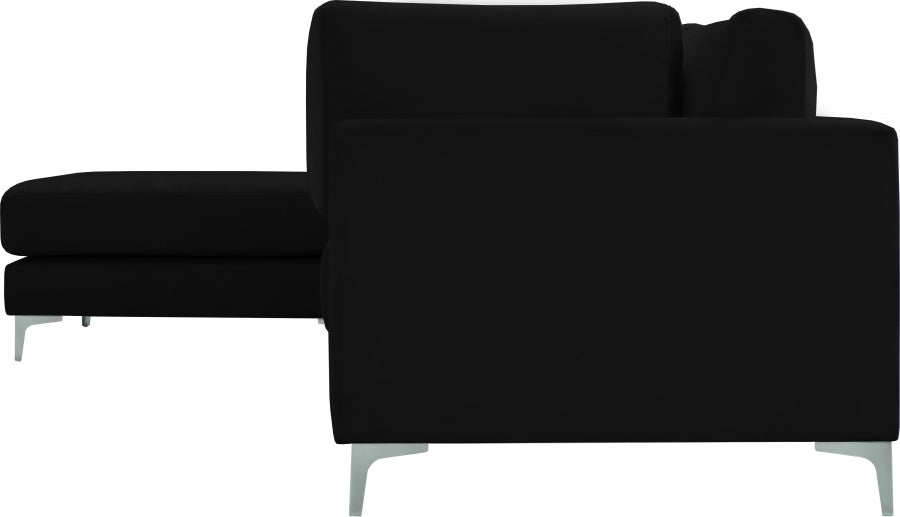 Sectionnel réversible modulaire en velours Julia