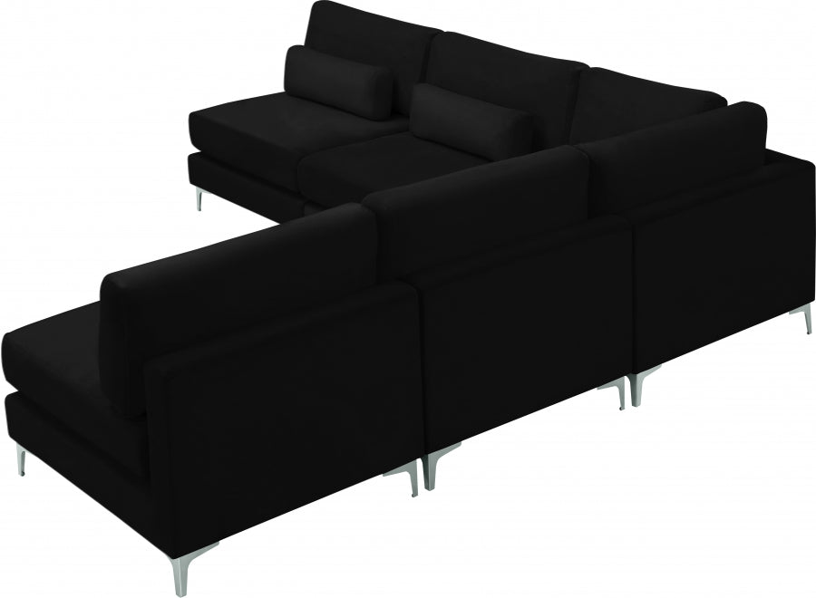 Sectionnel modulaire en velours Julia