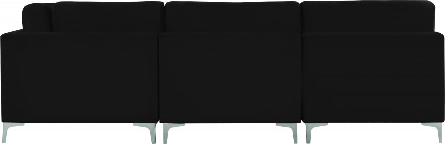 Sectionnel modulaire en velours Julia
