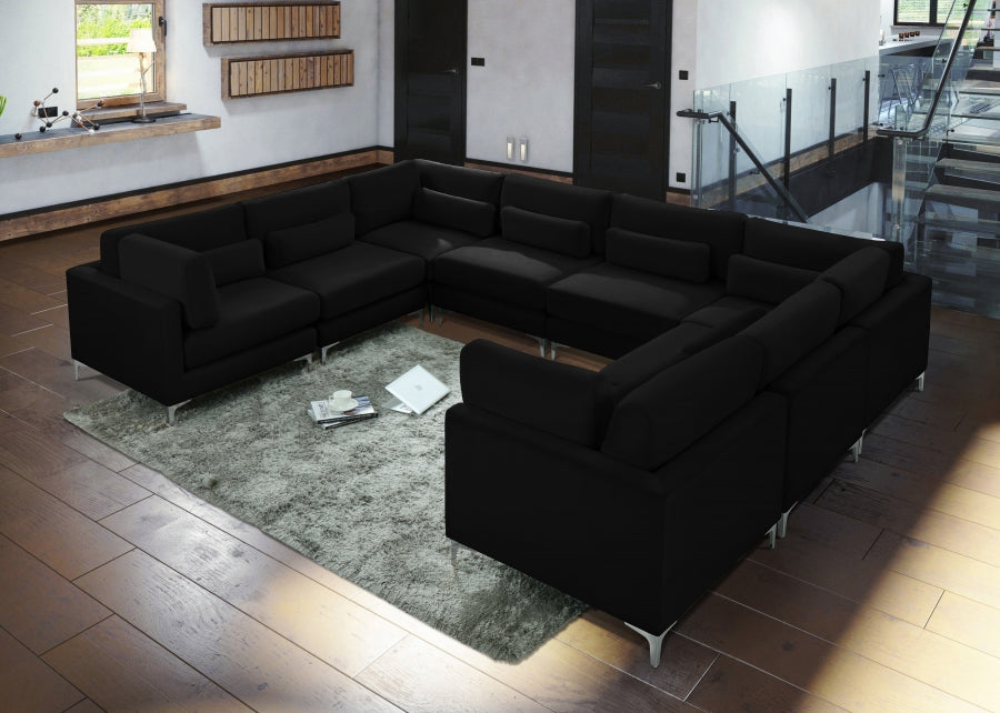 Sectionnel modulaire en velours Julia