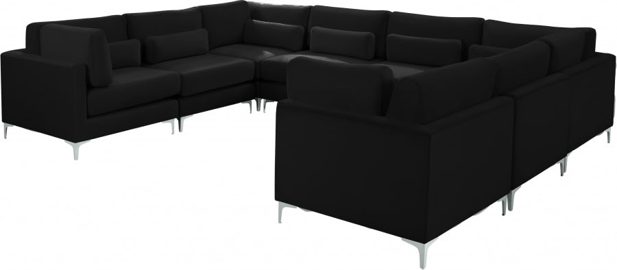 Sectionnel modulaire en velours Julia