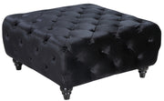 Pouf Chesterfield en velours 